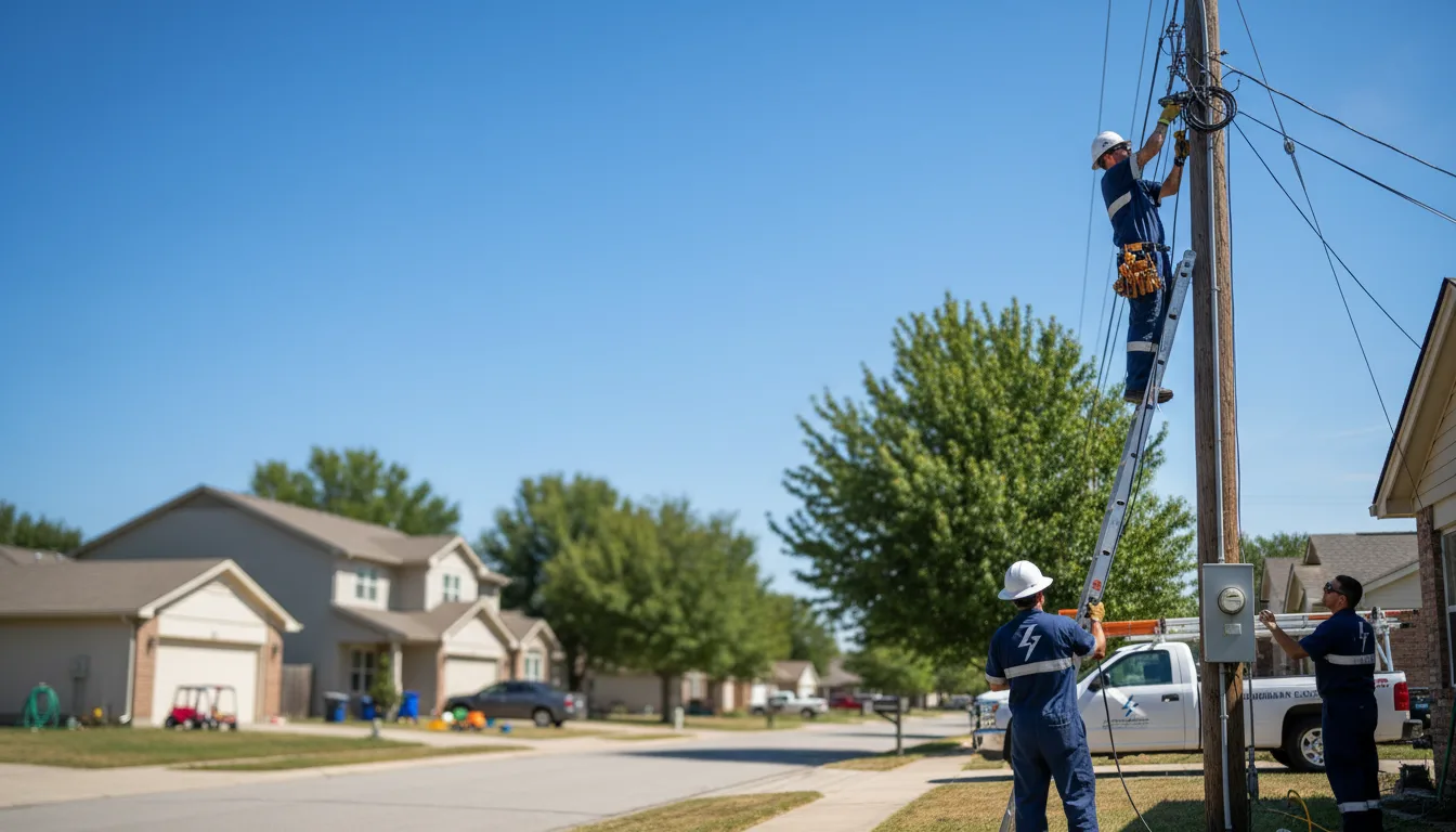 Residential electrician providing installation services in Johnson, NE